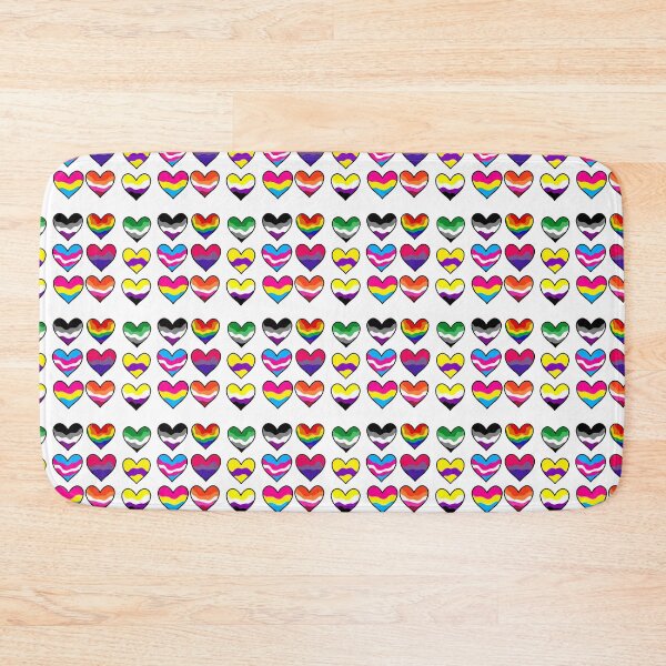 Item preview, Colourful Psychedelic Stripy Hearts - Multipack || LGBTQ+ (Pride/Rainbow) designed and sold by Moka898.