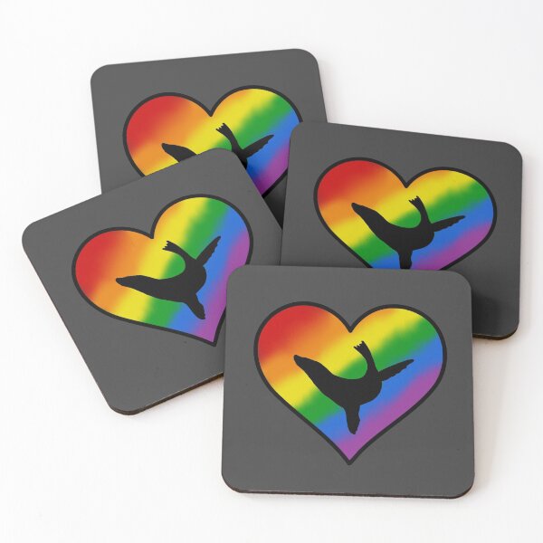 Item preview, Rainbow Sea Lion Heart designed and sold by taylorrowan.