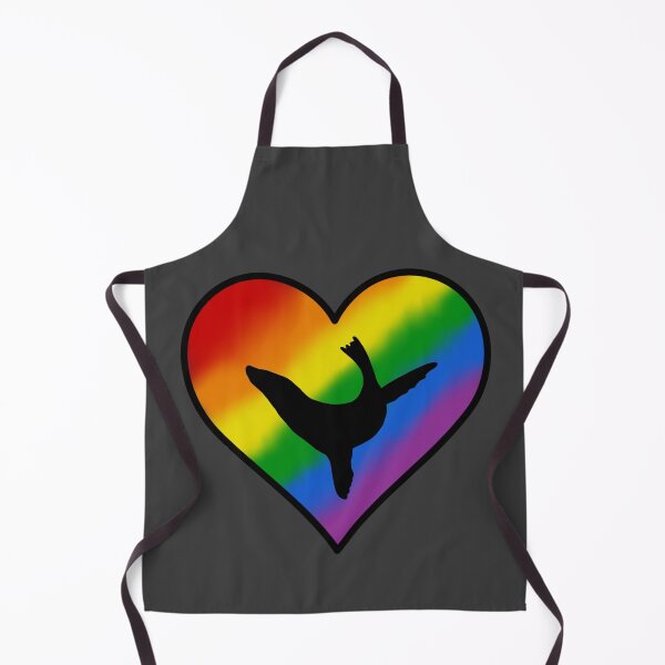 Item preview, Rainbow Sea Lion Heart designed and sold by taylorrowan.