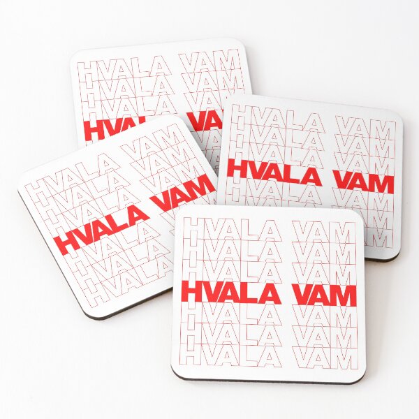 Item preview, Classic Thank You Repeating Pattern - Croatian (hvala vam) designed and sold by jdotrdot712.