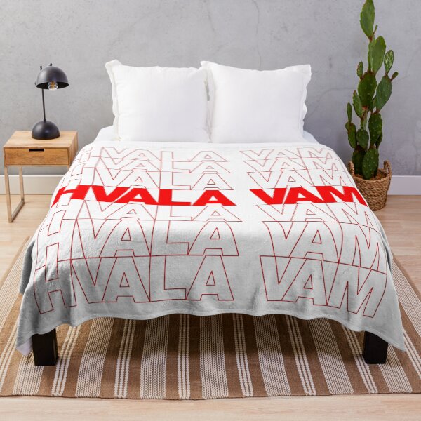 Item preview, Classic Thank You Repeating Pattern - Croatian (hvala vam) designed and sold by jdotrdot712.