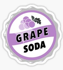 Grape Soda : UP Bottle Cap Sticker