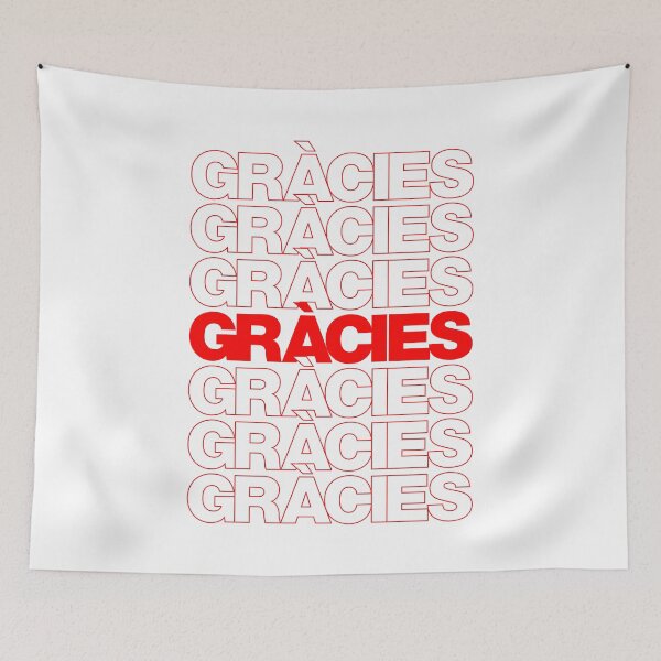 Item preview, Classic Thank You Repeating Pattern - Catalan (gràcies) designed and sold by jdotrdot712.