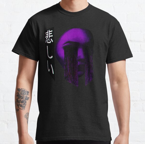 Sad Japanese Aesthetic - Vaporwave Sadness Classic T-Shirt