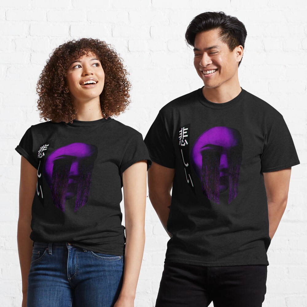 Sad Japanese Aesthetic - Vaporwave Sadness Classic T-Shirt