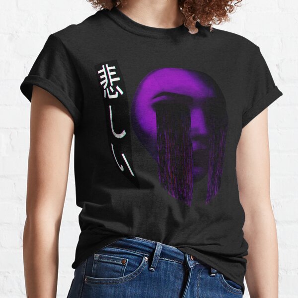 Sad Japanese Aesthetic - Vaporwave Sadness Classic T-Shirt