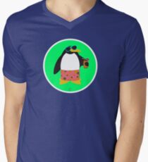 Party Penguin Men's V-Neck T-Shirt