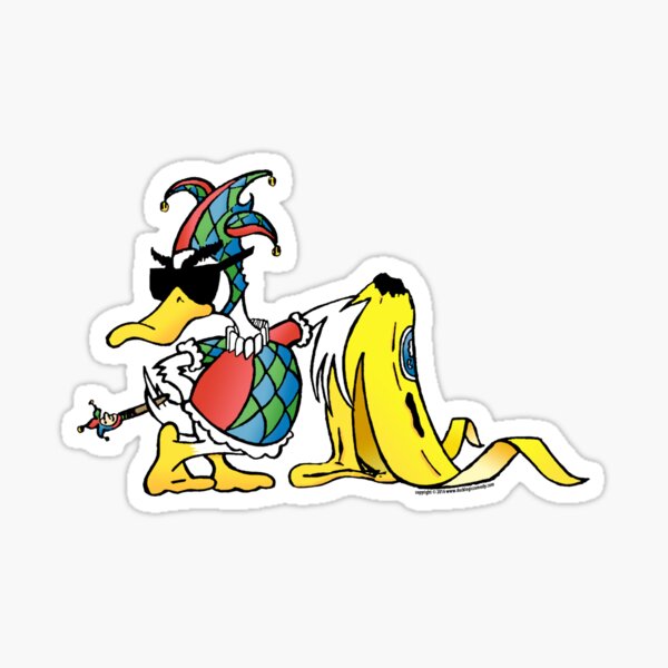 April Fool's Day Duck Sticker