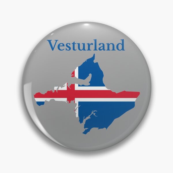 Artikelvorschau, Karte der westlichen Region Islands. entworfen und verkauft von marosharaf.