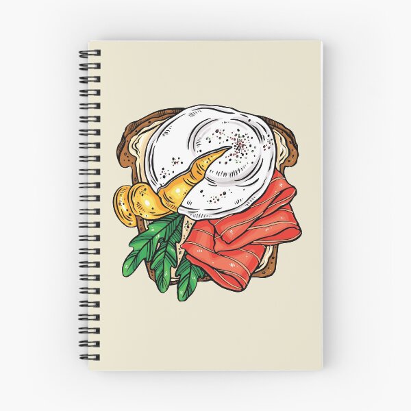 Item preview, Egg Benedict with Smoked Salmon on Toast designed and sold by Alicia Chee.
