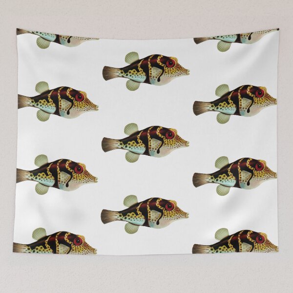Item preview, Valentines Sharpnose Puffer - Fish Print - Vintage Print designed and sold by Studio66Designs.