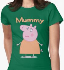 Mummy Pig Women's Fitted T-Shirt