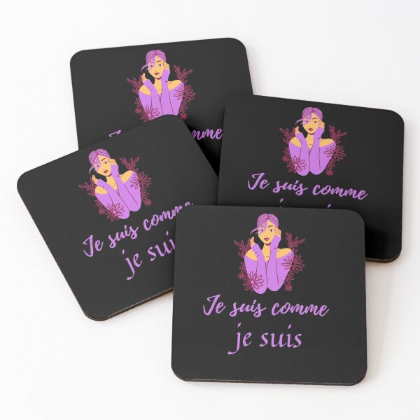 Item preview, I am what I am - popular french quotes lovers theme gifts (in black) designed and sold by RebelliousRosee.