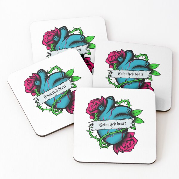 Item preview, valentine heart and flowers, colonized heart designed and sold by Darcoss.