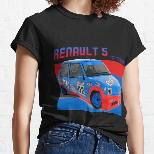 LAtelier Renault T-Shirt Homme Collection Legend Blanc- Taille : XL Renault R5 Turbo