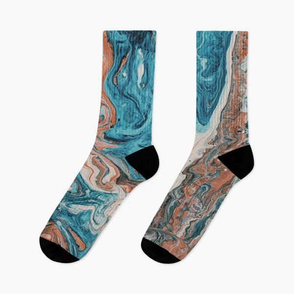Item preview, Orange, blue and white - Abstract liquid effect designed and sold by Joejo19.