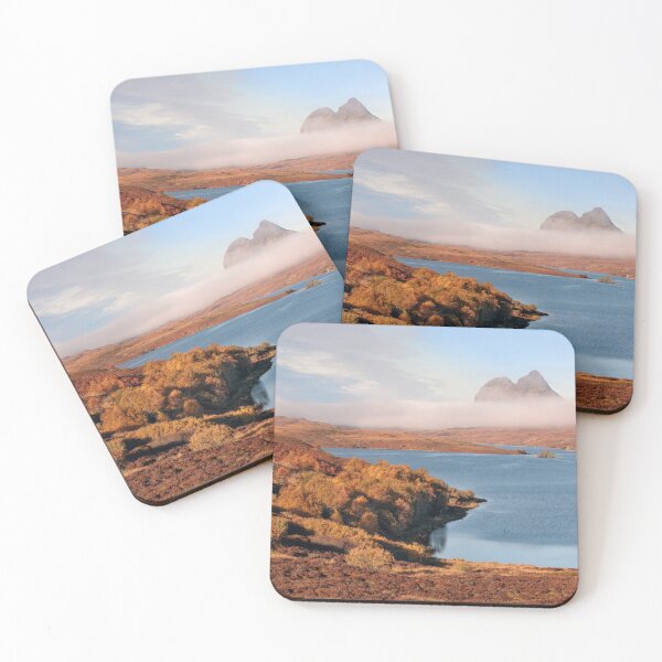 Item preview, Suilven Autumn Mists Cam Loch Assynt Scotland designed and sold by PhotosEcosse.