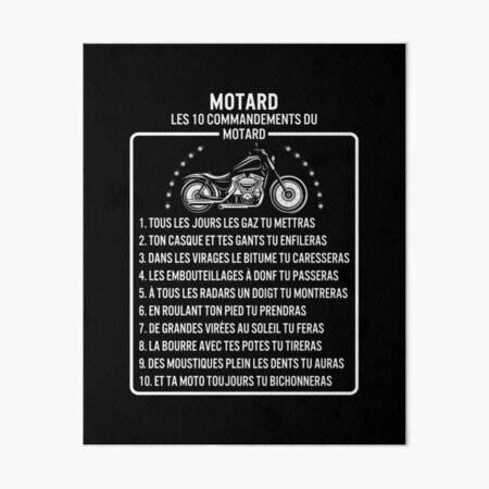 Motard Art Board Prints Redbubble