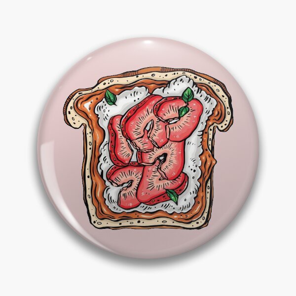 Item preview, Strawberries, Basil, Ricotta Cheese and Honey on Toast designed and sold by Alicia Chee.