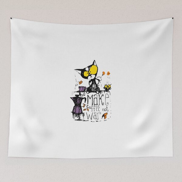 Item preview, Gato negro dice: haz café, no la guerra designed and sold by manuelunsui.