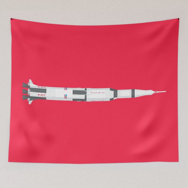 Item preview, Apollo Saturn V Rocket - Crimson designed and sold by VoodooCircus.