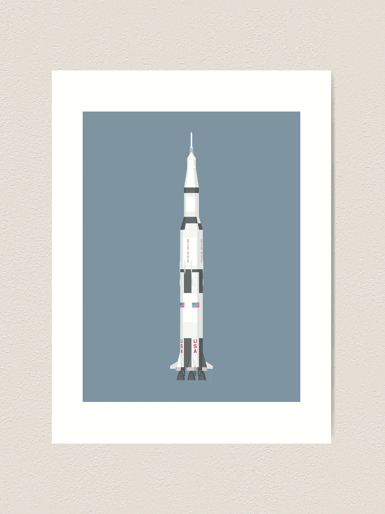 Apollo Saturn V Rocket - Slate