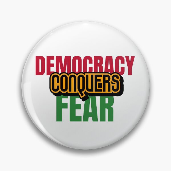 Item preview, Democracy Conquers Fear designed and sold by retro87tee.