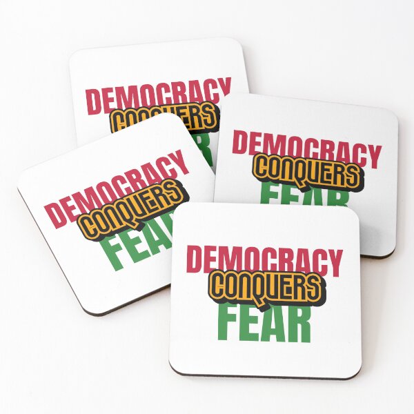 Item preview, Democracy Conquers Fear designed and sold by retro87tee.