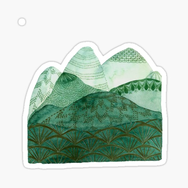 Green Mountain Dreaming Sticker