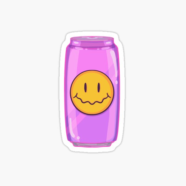 "Smiley face juice" Sticker for Sale by LottieRedfearn Redbubble