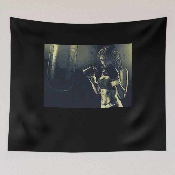 Item preview, Vintage Boxing Girl Illustration Birthday gift designed and sold by GBDesigner.