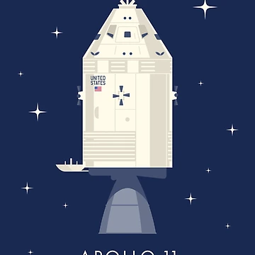 Artwork thumbnail, Apollo 11 Space - Command Module by VoodooCircus