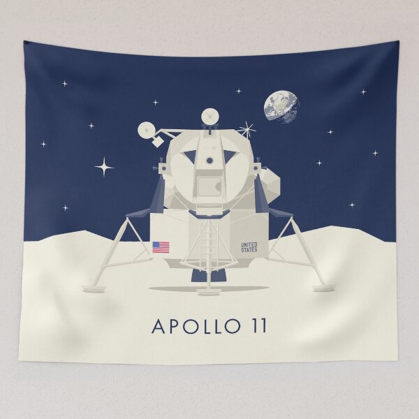 Item preview, Apollo 11 Space - Lunar Lander Module designed and sold by VoodooCircus.