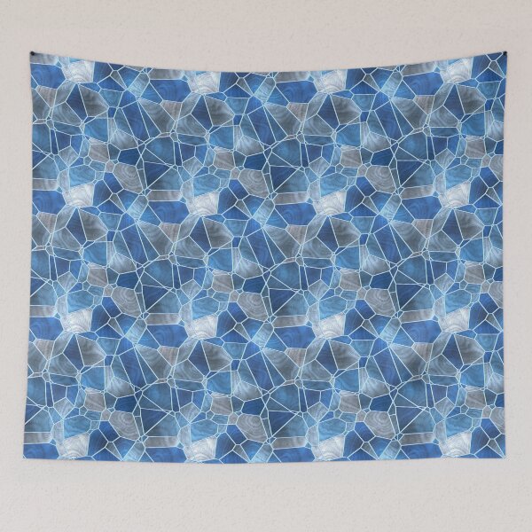 Item preview, Blue Stained Glass designed and sold by Sybille-Yates.