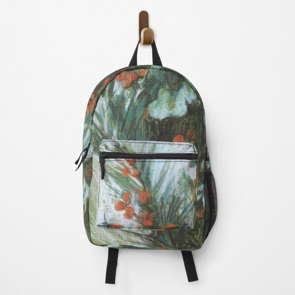 Vista previa del artículo con la obra «Ramo verde de invierno con frutos rojos de ilex», diseñado y vendido por stasia-ch.