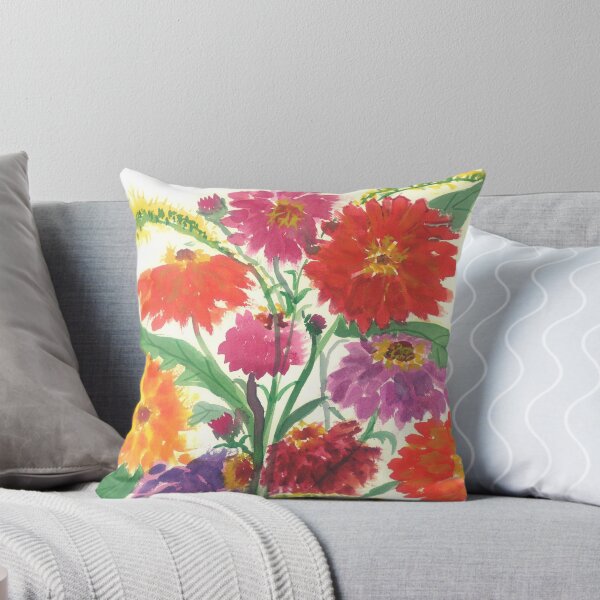 Item preview, Flores de color agua-zumaque designed and sold by Bunkhouse.