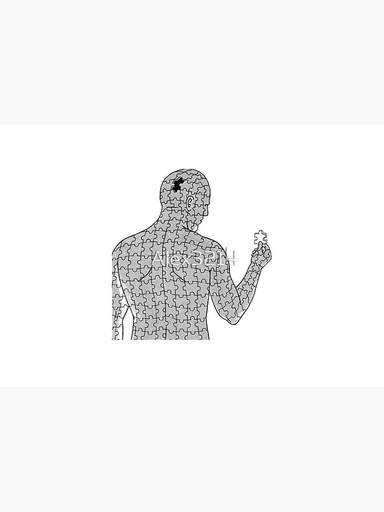Thumbnail 2 of 2, Jigsaw Puzzle, Sometimes What A Person Needs Is Just One Piece Meme *HIGH QUALITY* designed and sold by Alex3214.
