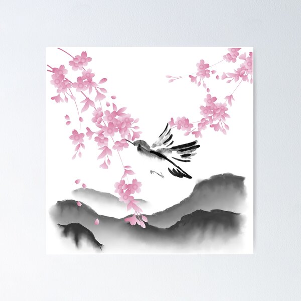 Japan in Spring - Painting a Landscape With Nicker Poster Colors