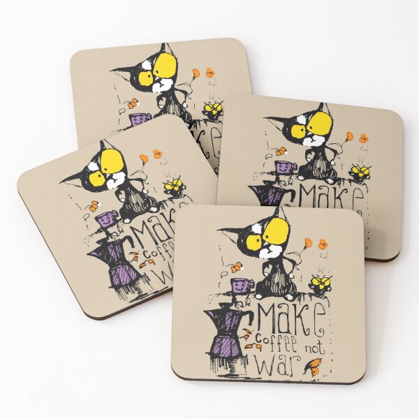 Item preview, Copia de Gato negro dice: haz café,  no la guerra designed and sold by manuelunsui.