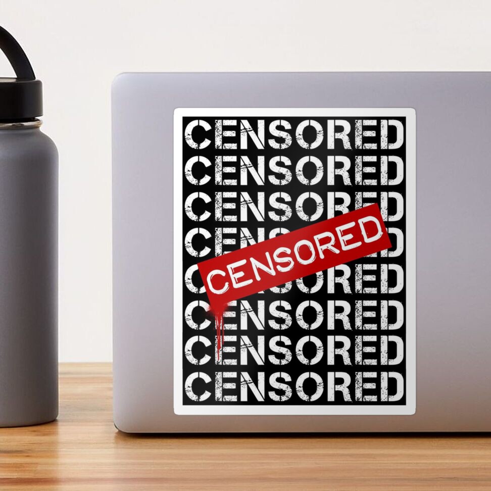 censored stickers