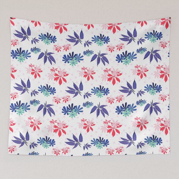 Item preview, Tropical Vibes Floral Leaf Pattern designed and sold by happyshopg.