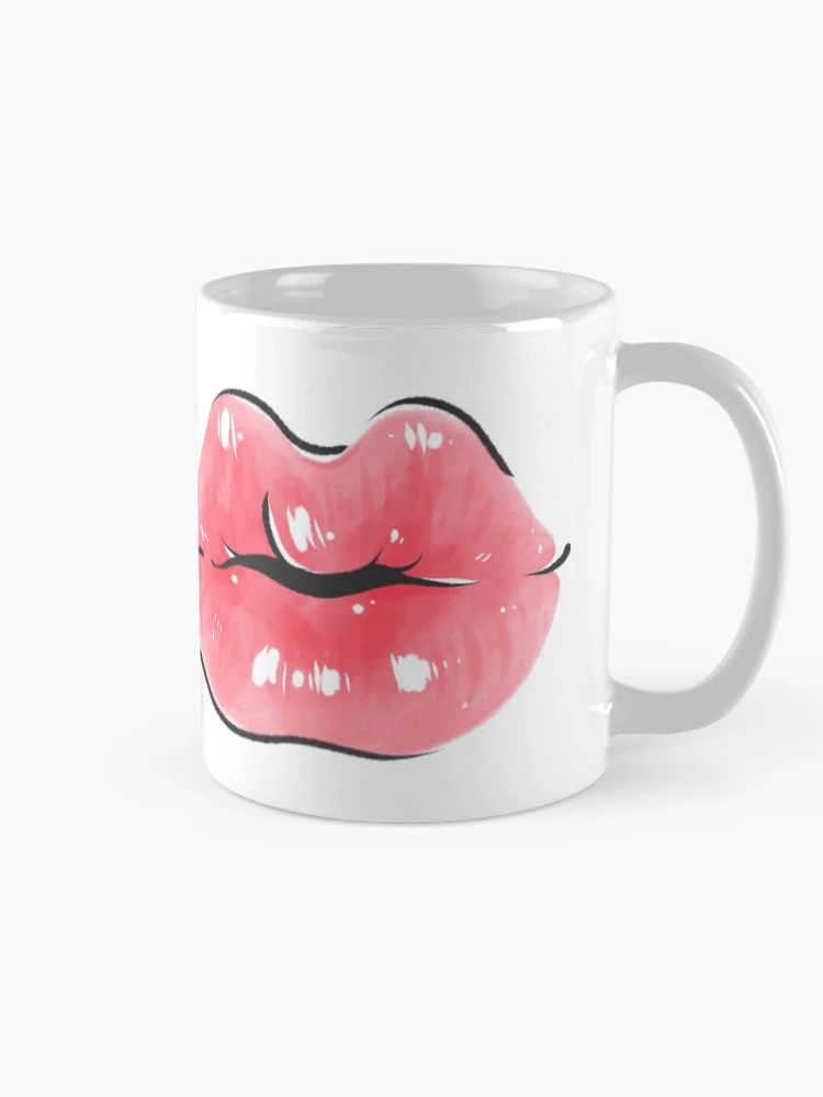Thumbnail 3 of 6, Coffee Mug,  lips designed and sold by RheaRealm.