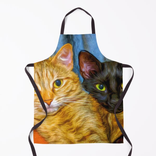 Artikelvorschau, Beste Freunde - 2 Katzen Fine Art Ölgemälde entworfen und verkauft von Epitome Girl.