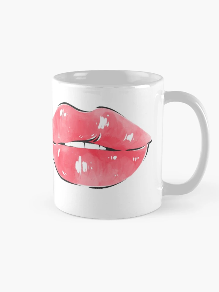 Thumbnail 3 of 6, Coffee Mug, lips designed and sold by RheaRealm.