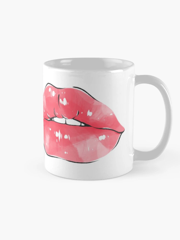 Thumbnail 3 of 6, Coffee Mug, Lips designed and sold by RheaRealm.