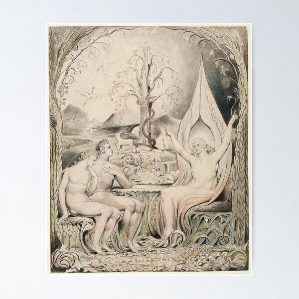 Item preview, Illustration to Milton's Paradise Lost by William Blake designed and sold by IndieArtDream.
