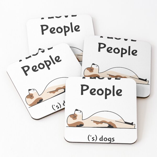 Item preview, I Love People(s) Dogs Tee designed and sold by Wingo-Designs.