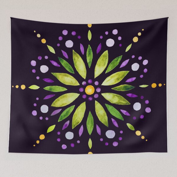 Item preview, Purple mandala. Circle mandala. Square mandala. Home decoration designed and sold by soniaaseguin.