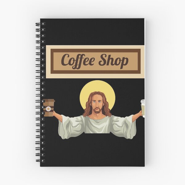 Item preview, Who's ready for a coffee -  Funny Jesus at the Coffee Shop designed and sold by Irelene.