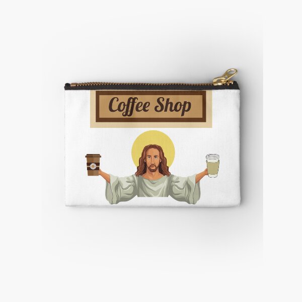 Item preview, Who's ready for a coffee -  Funny Jesus at the Coffee Shop designed and sold by Irelene.